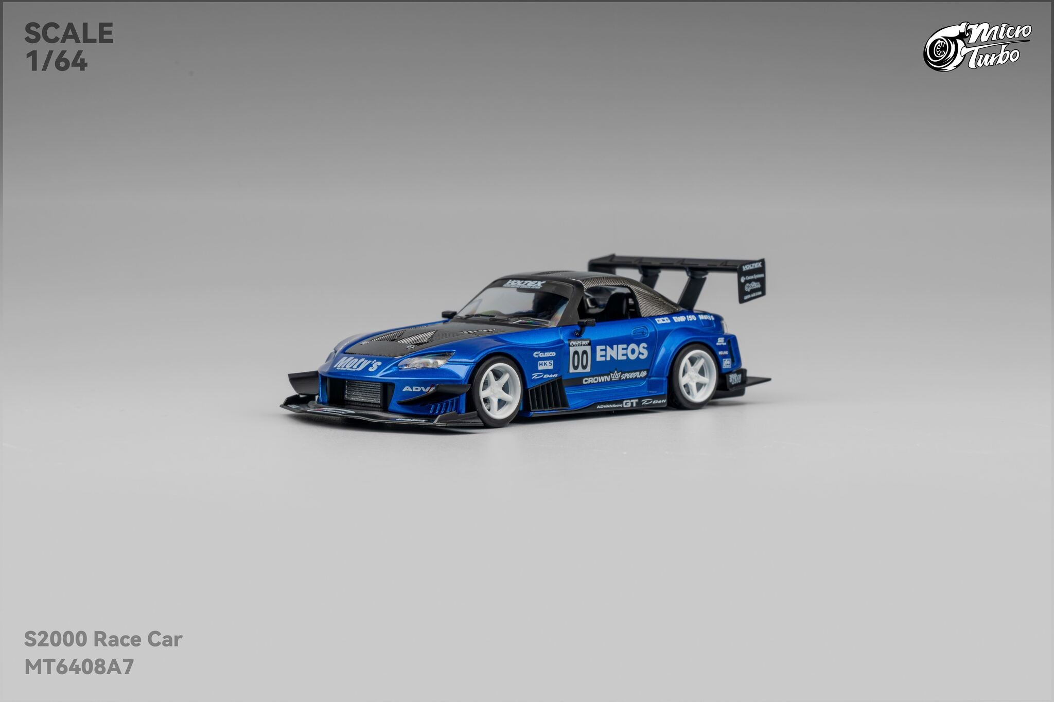 MicroTurbo - 1/64 Custom S2000 Racing - Candy Blue – Microturbo
