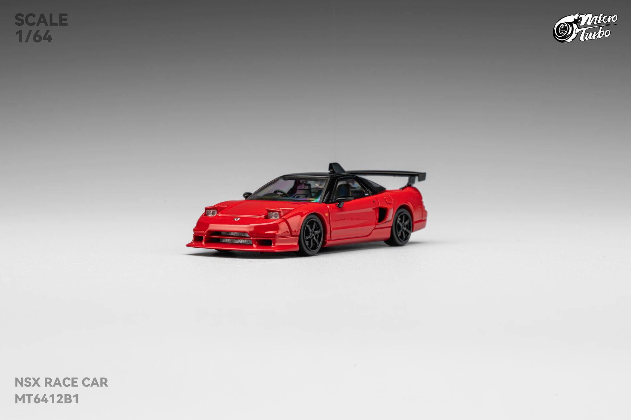 Pre-Order) Microturbo - 1/64 Custom NSX Race Car - Classic Red