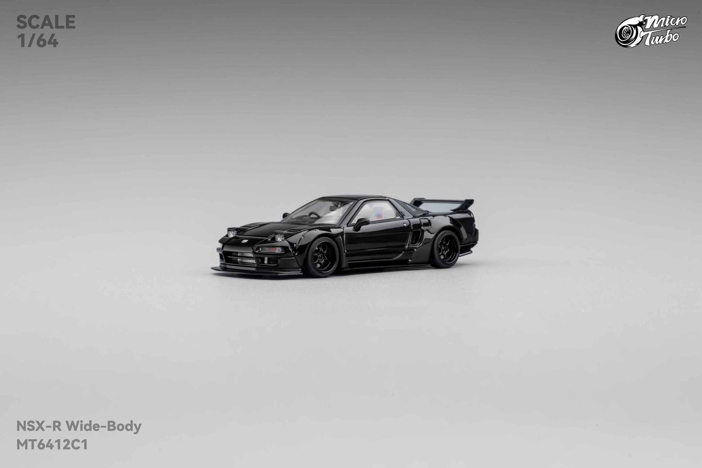 (Pre-Order) MicroTurbo - 1/64 Custom NSX Wide Body - Gloss Black