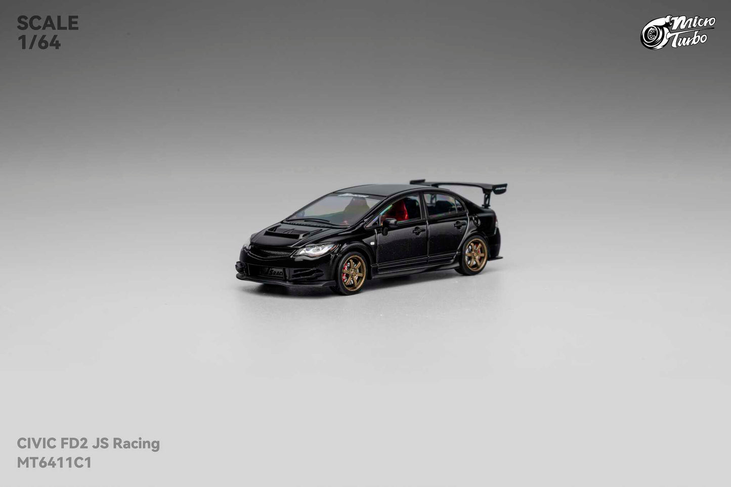 (Pre-Order) Microturbo - Custom FD2 J’S Racing - Metallic Black
