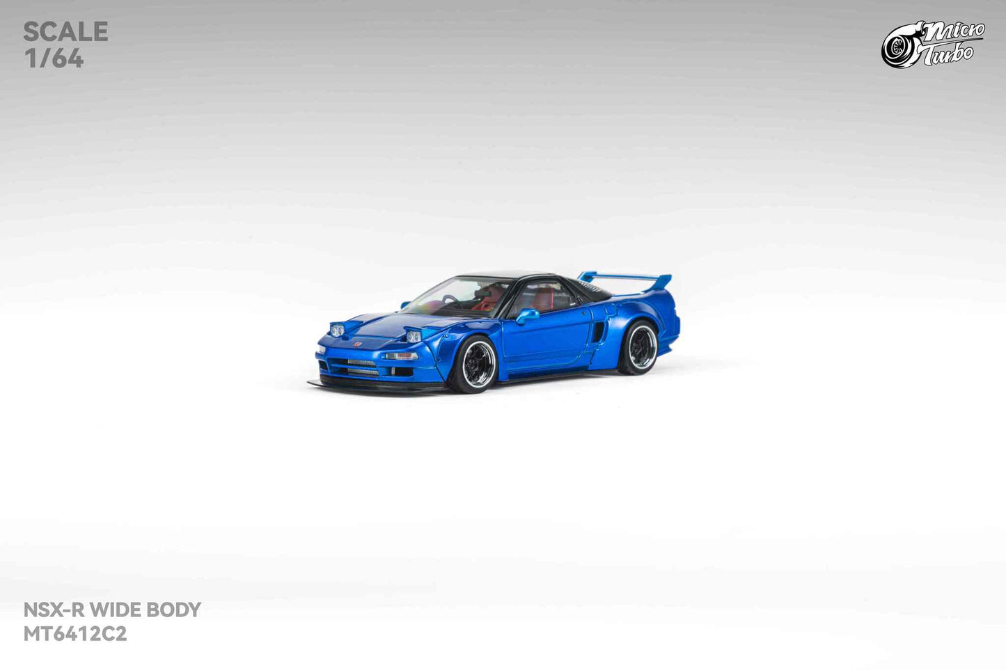 (Pre-Order) Microturbo 1/64 Custom NSX Wide Body - Candy Blue