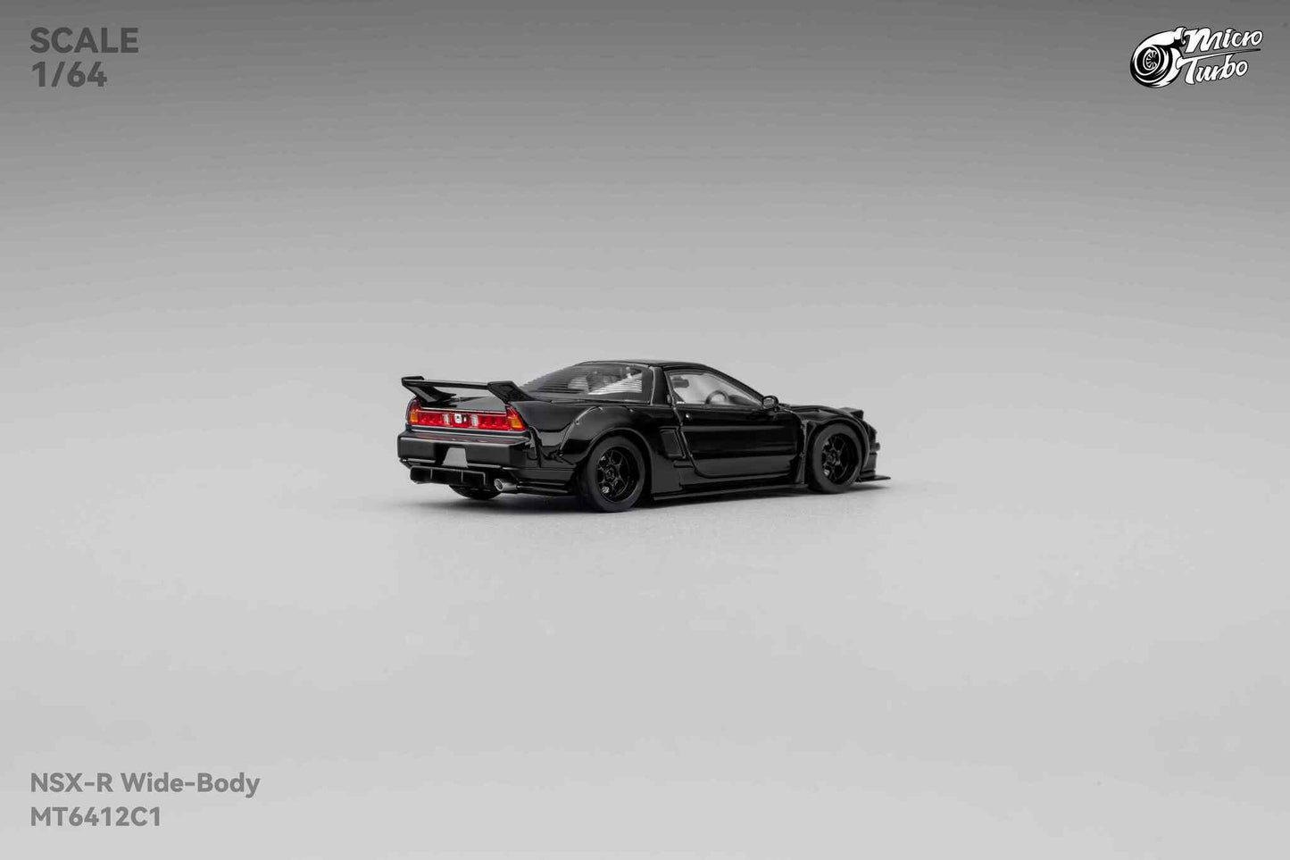(Pre-Order) MicroTurbo - 1/64 Custom NSX Wide Body - Gloss Black