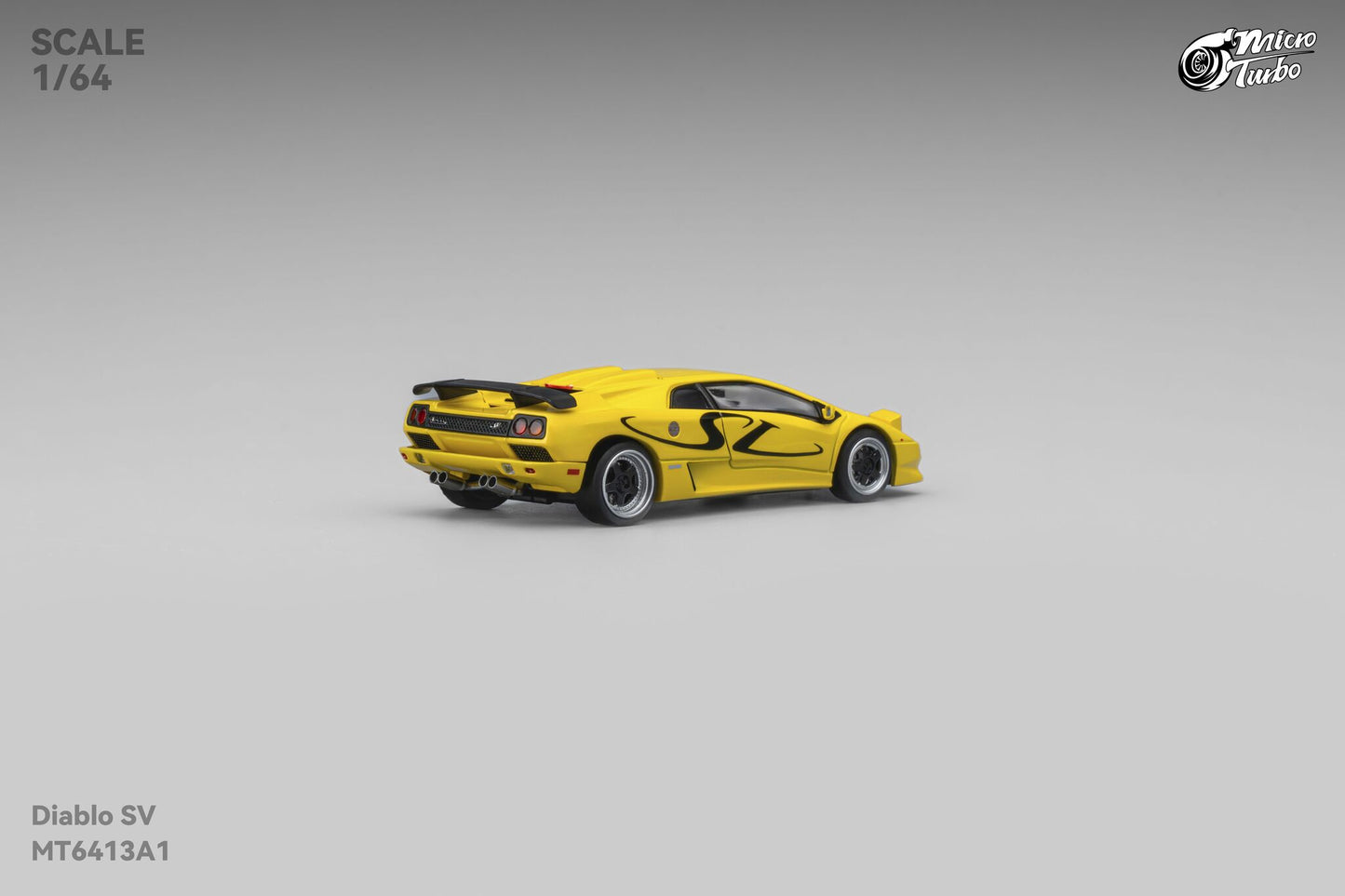 (Pre-Order) Microturbo - 1/64 Custom Diablo SV - Metallic Yellow
