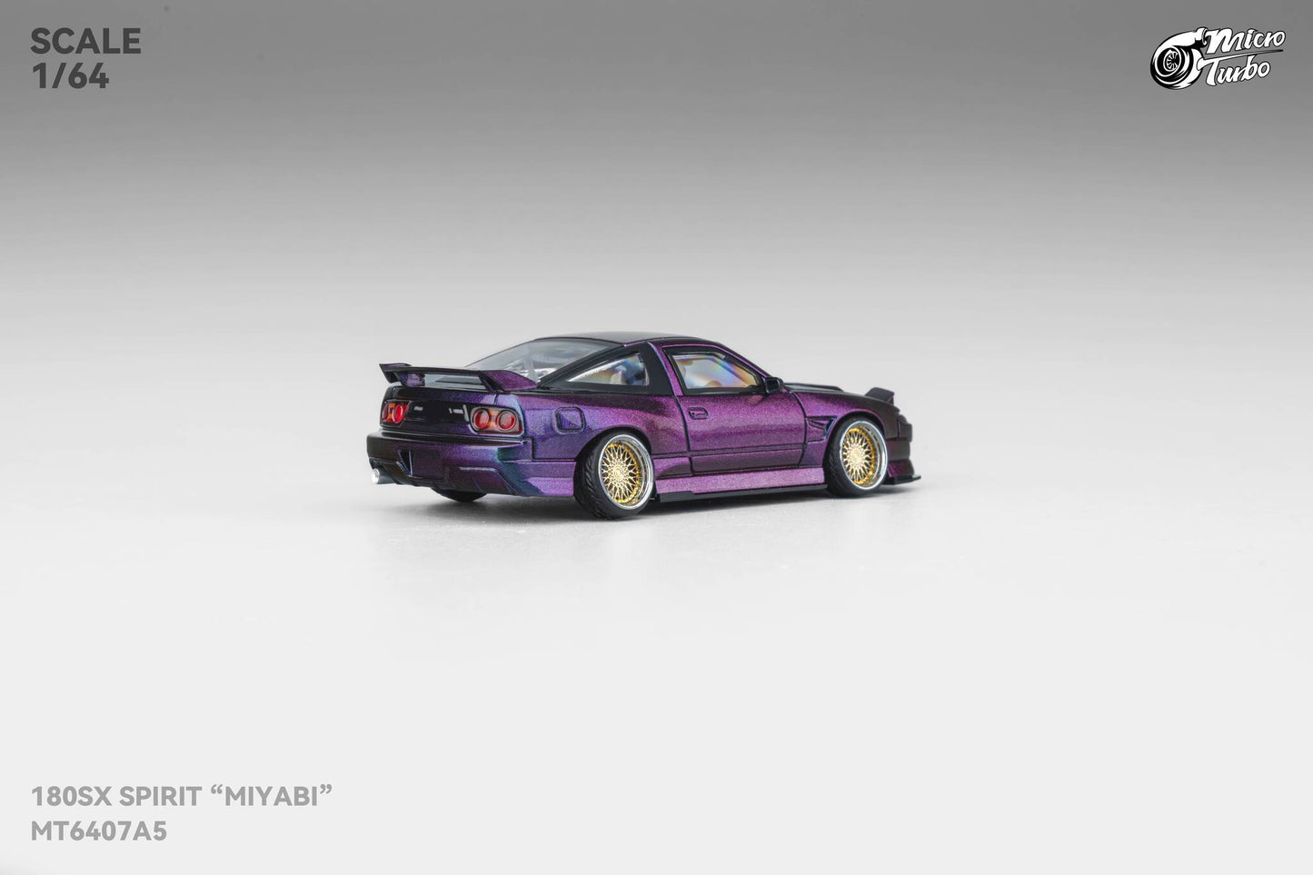 (Pre-Order) Microturbo - 1/64 Custom 180SX Spirit Miyabi - Purple Chameleon