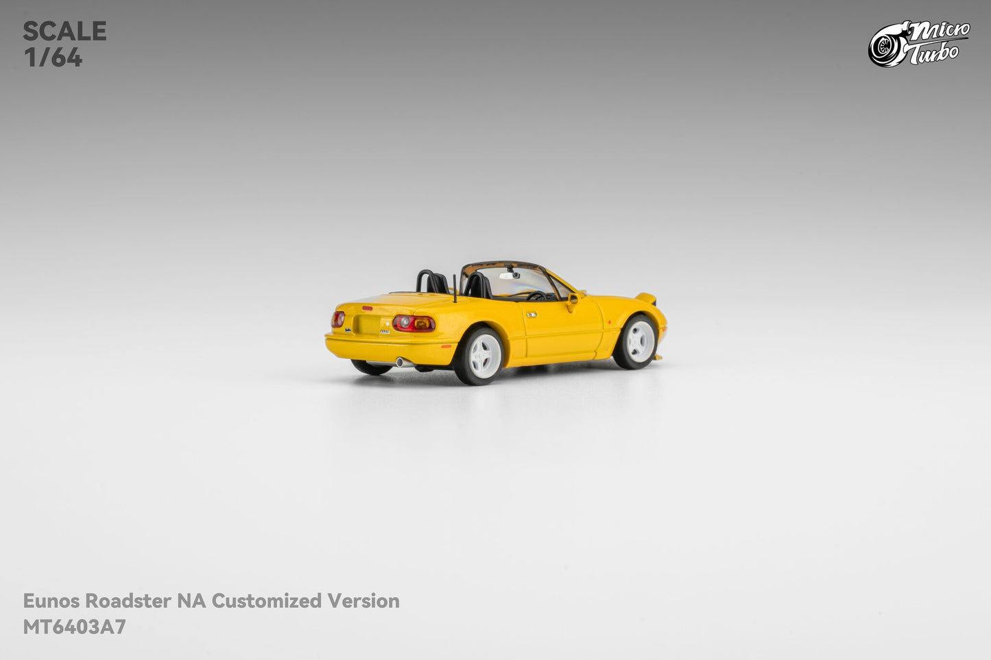 (Pre-Order) Microturbo - 1/64 Custom MX5 - Metallic Yellow