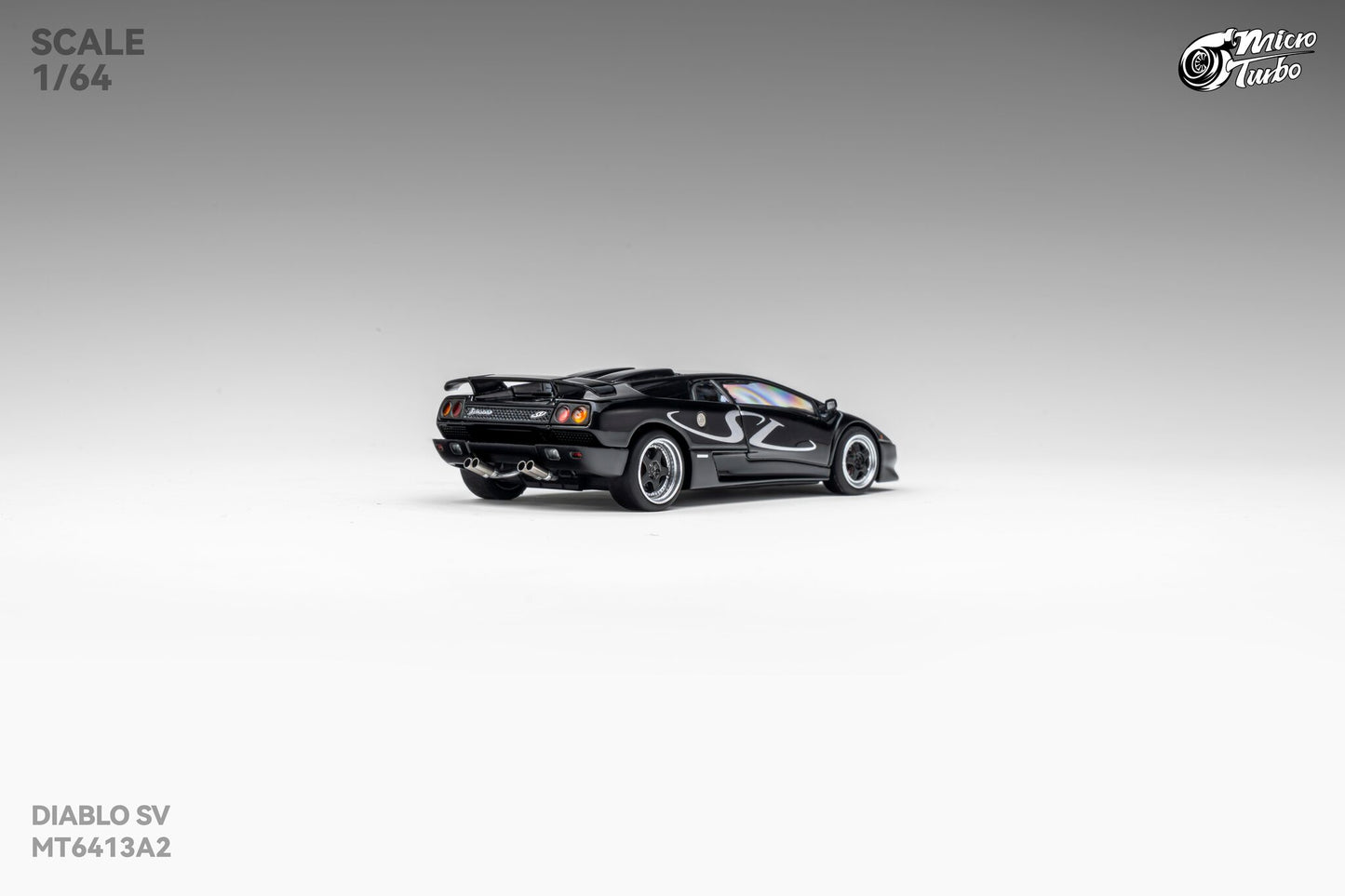 (Pre-Order) Microturbo 1/64 Custom Diablo SV - Metallic Black