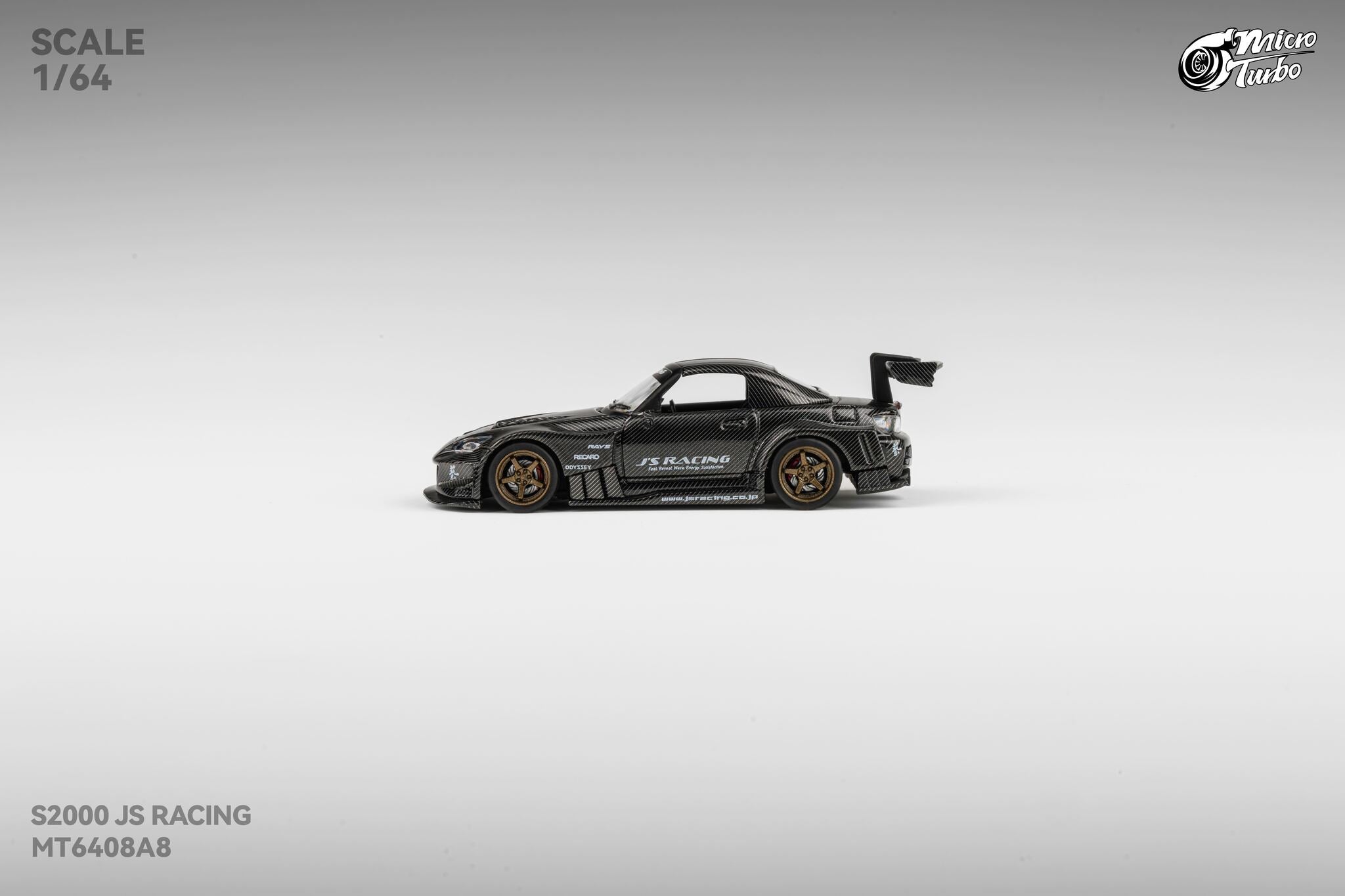 Microturbo 1/64 Custom S2000 JS Racing - Carbon Fiber
