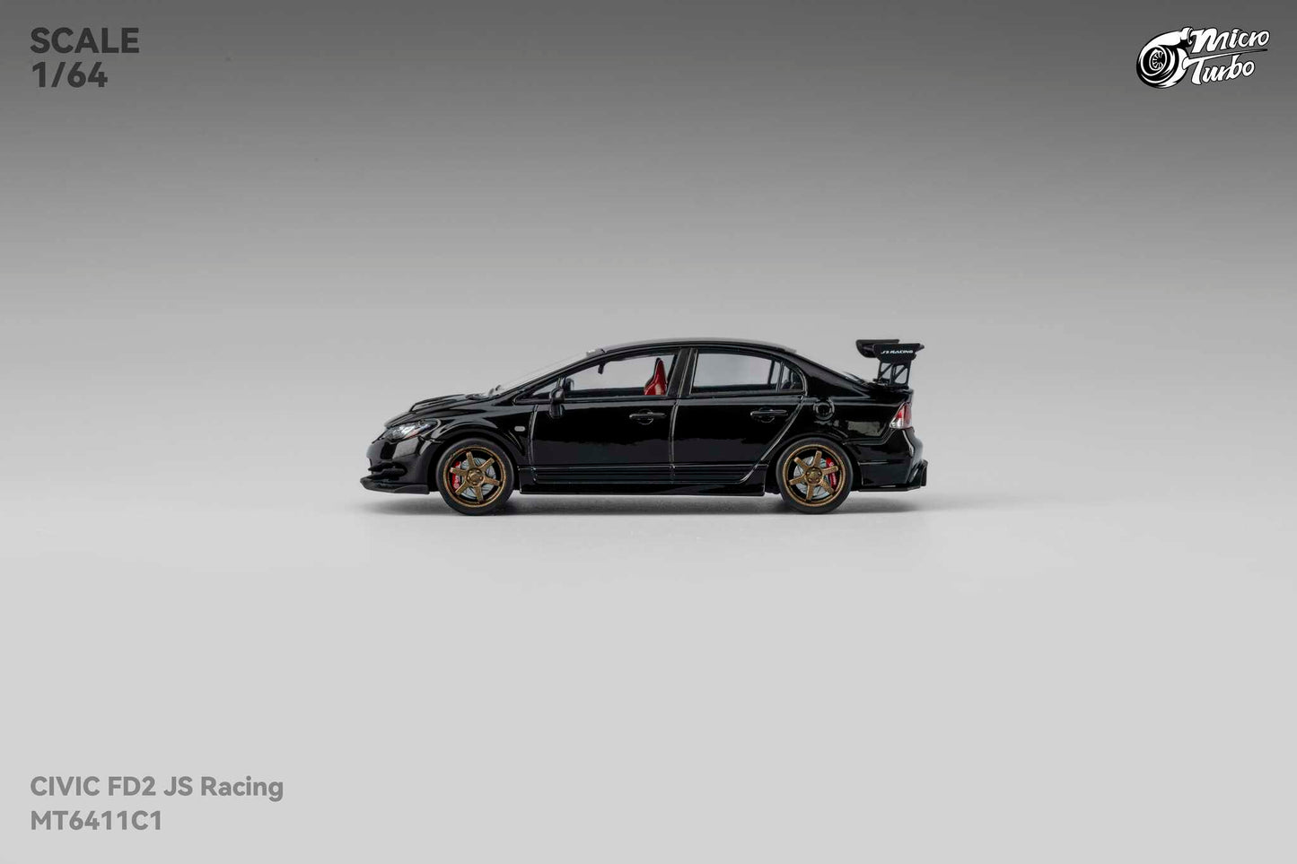 (Pre-Order) Microturbo - Custom FD2 J’S Racing - Metallic Black