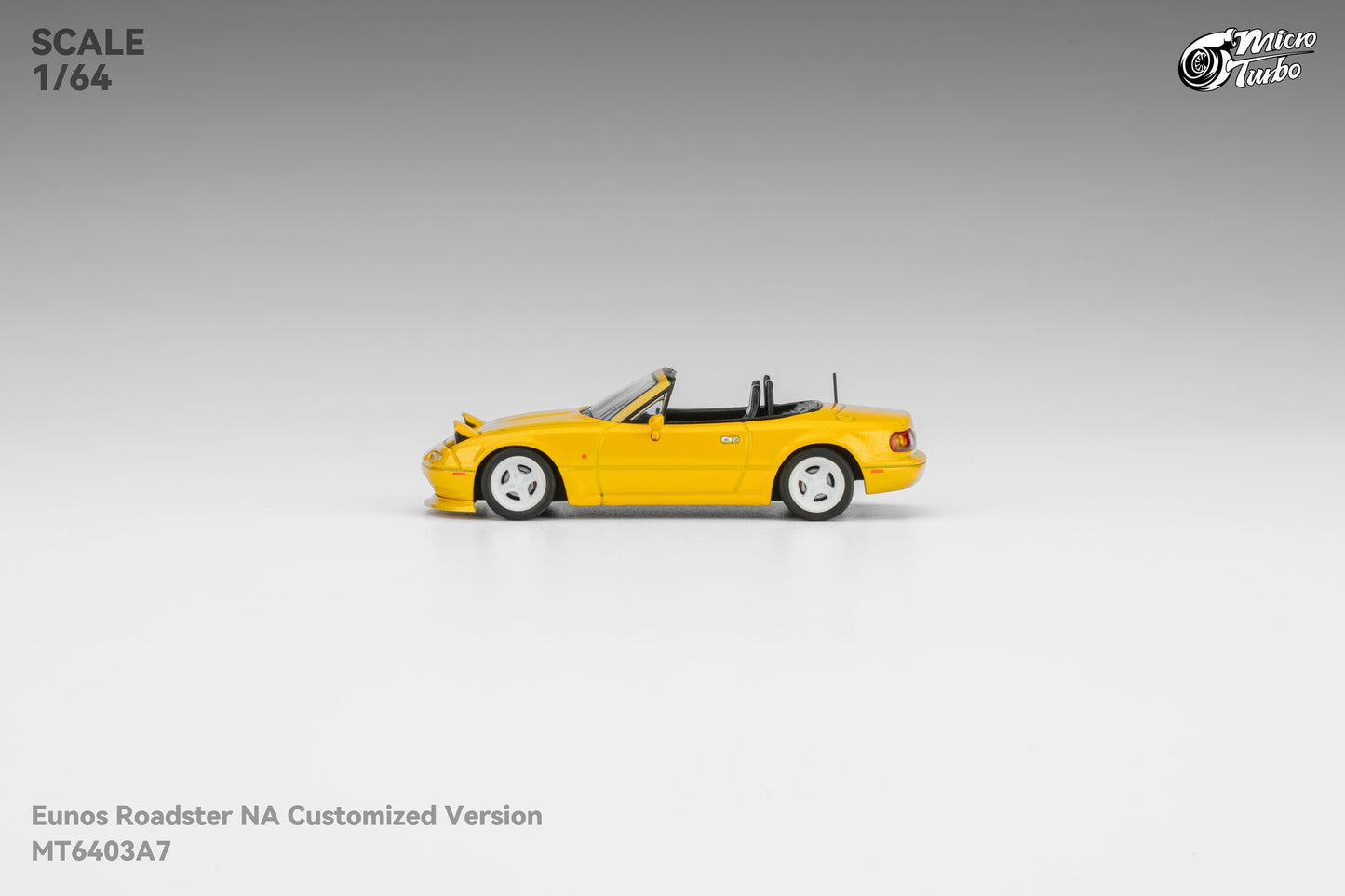 (Pre-Order) Microturbo - 1/64 Custom MX5 - Metallic Yellow