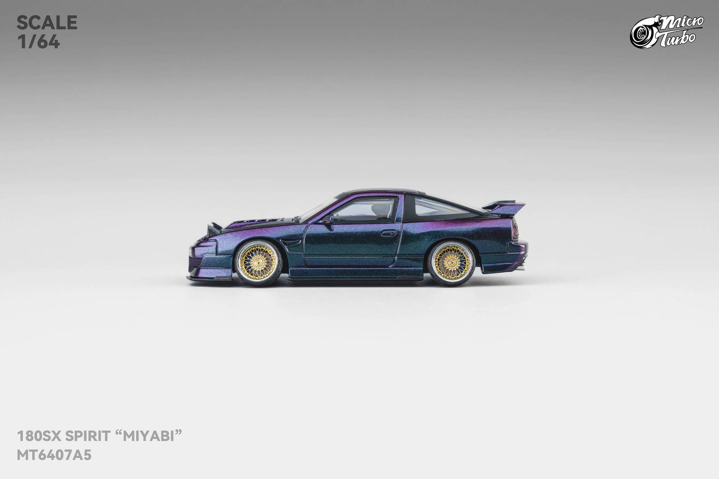(Pre-Order) Microturbo - 1/64 Custom 180SX Spirit Miyabi - Purple Chameleon