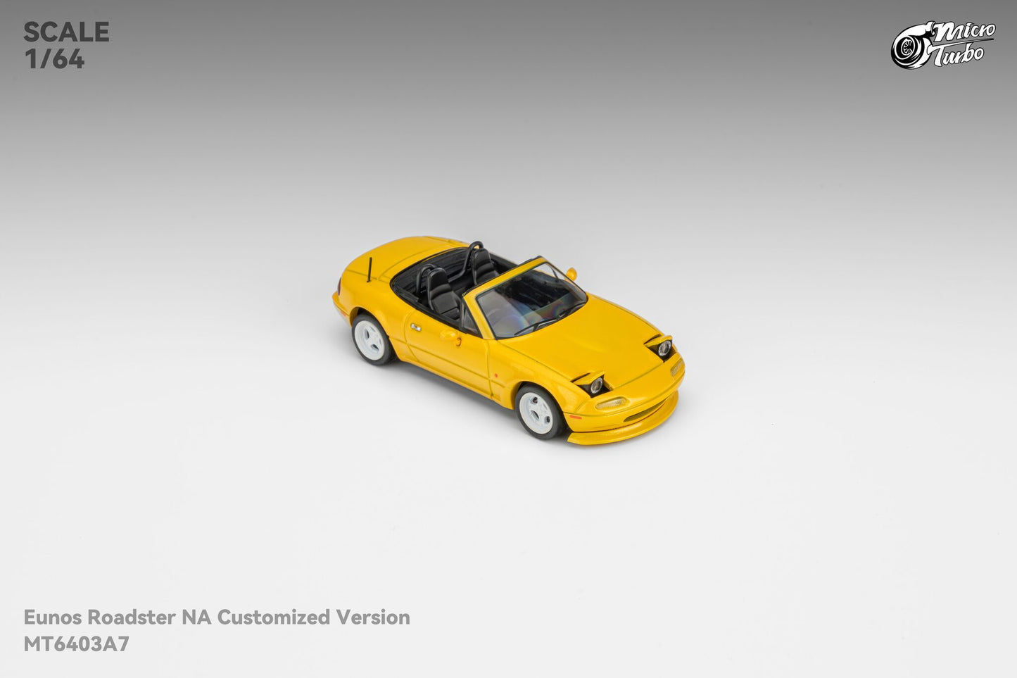 (Pre-Order) Microturbo - 1/64 Custom MX5 - Metallic Yellow