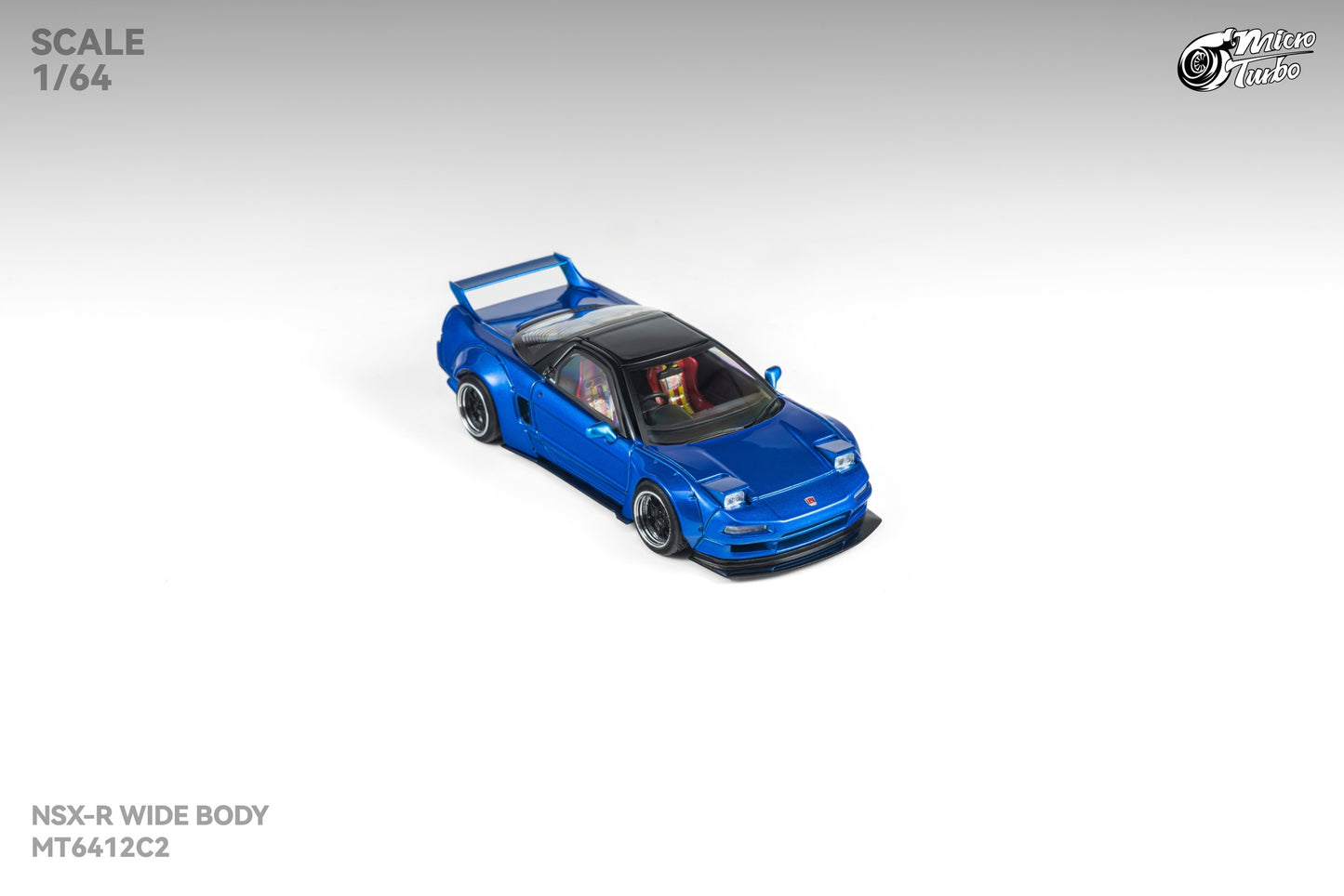 (Pre-Order) Microturbo 1/64 Custom NSX Wide Body - Candy Blue