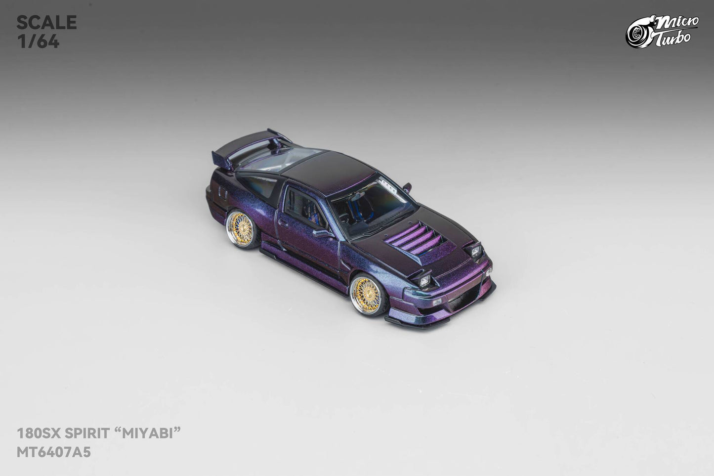 (Pre-Order) Microturbo - 1/64 Custom 180SX Spirit Miyabi - Purple Chameleon