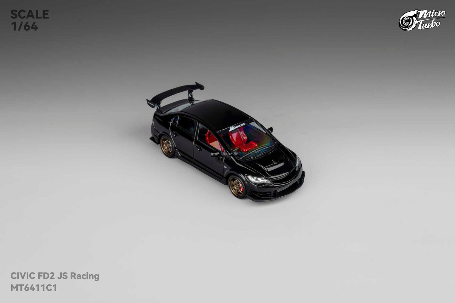 (Pre-Order) Microturbo - Custom FD2 J’S Racing - Metallic Black