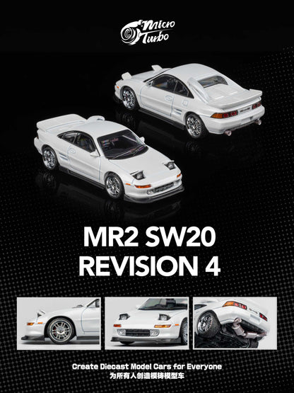 (Pre-Order) Microturbo - 1/64 Custom MR-2 SW20 Revision 4 Ver.2 - White