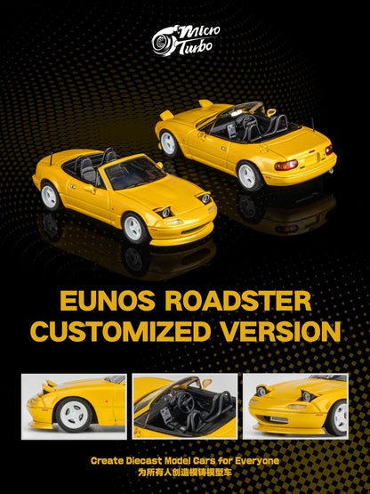 (Pre-Order) Microturbo - 1/64 Custom MX5 - Metallic Yellow